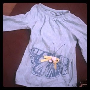 OshKosh Teal Butterfly Shirt
